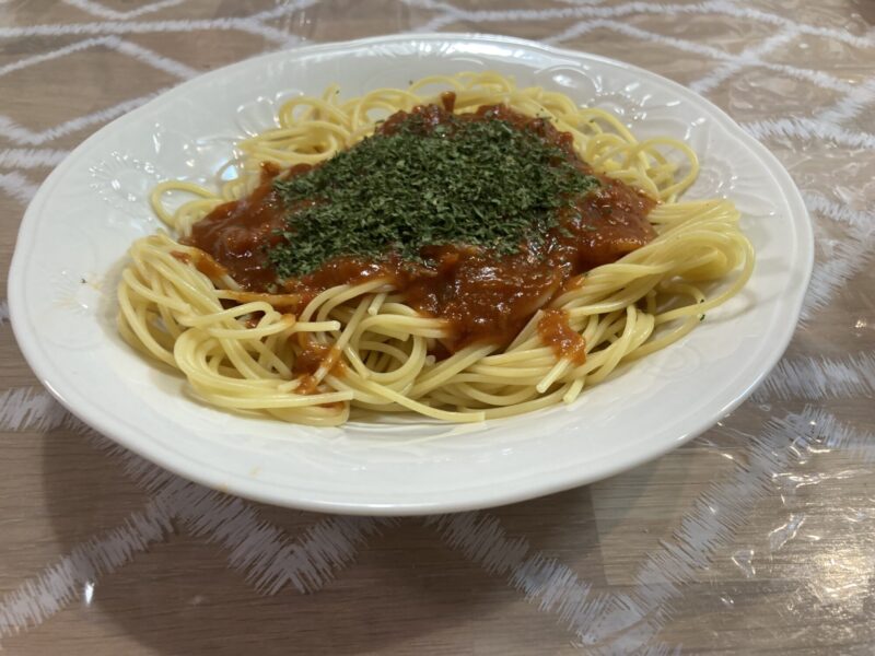 ミートソーススパゲティの写真